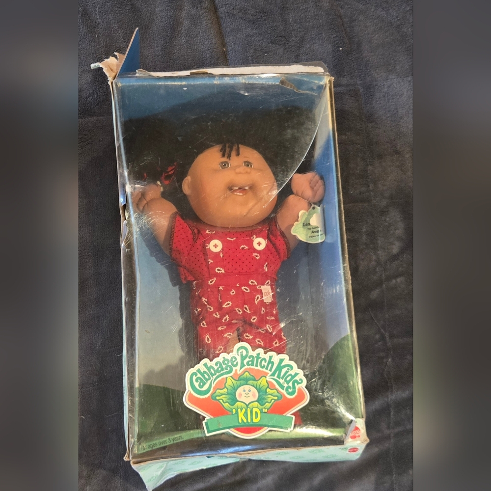 Cabbagepatch Kids "Kid" Vintage 1995. Lexi Laurel. Bandana Jumper. Box, No Cert.